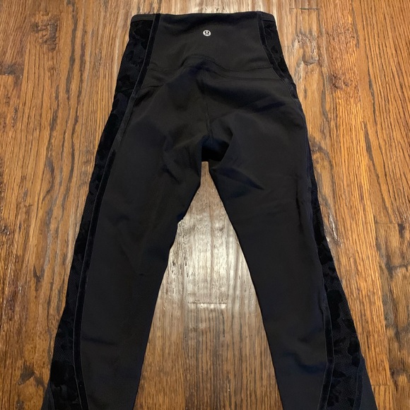 lululemon athletica Pants - black lululemon lace crops